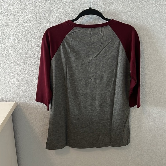 Fall/Thanksgiving Novelty 3/4 Sleeve T-Shirt - Picture 2 of 2